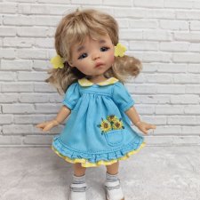 Яркое платьице с подсолнухами на Twinkles Meadow dolls, Irrealdoll,Lati yellow