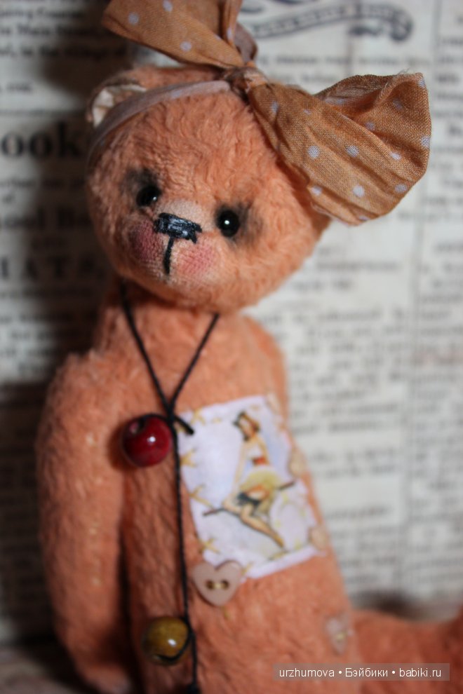 Бусики... Авторский мишка тедди (фото 2)