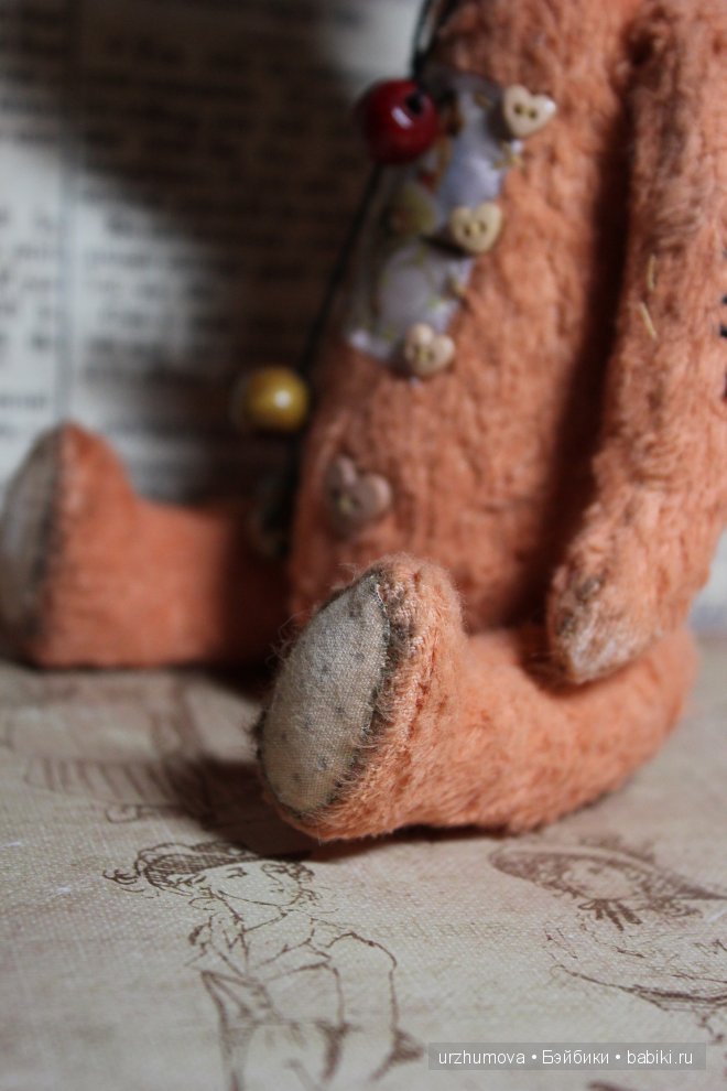 Бусики... Авторский мишка тедди (фото 4)