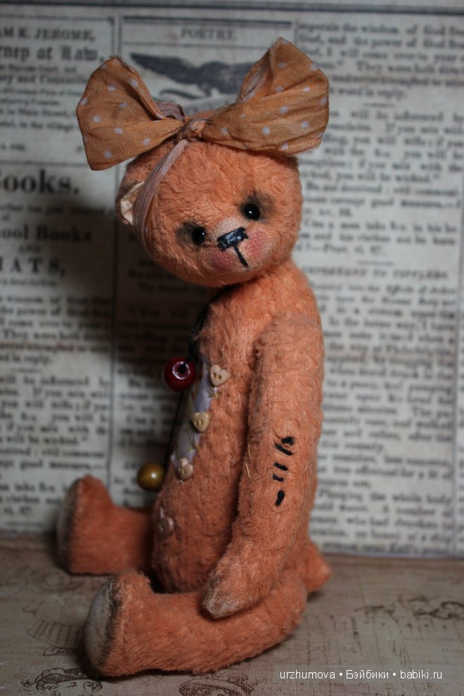 Бусики... Авторский мишка тедди (фото 3)
