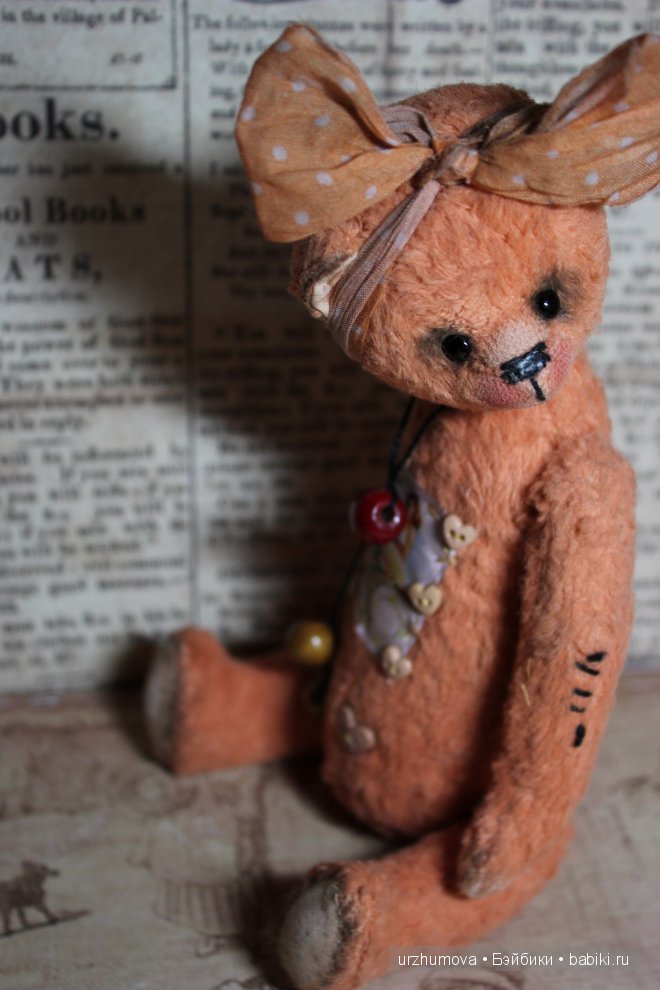 Бусики... Авторский мишка тедди (фото 5)