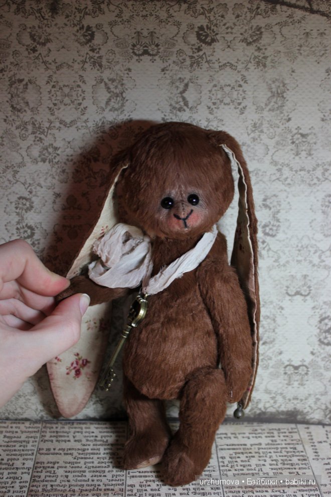 "Ключ от баночки с ирисками..." Авторский кролик Тедди (фото 4)