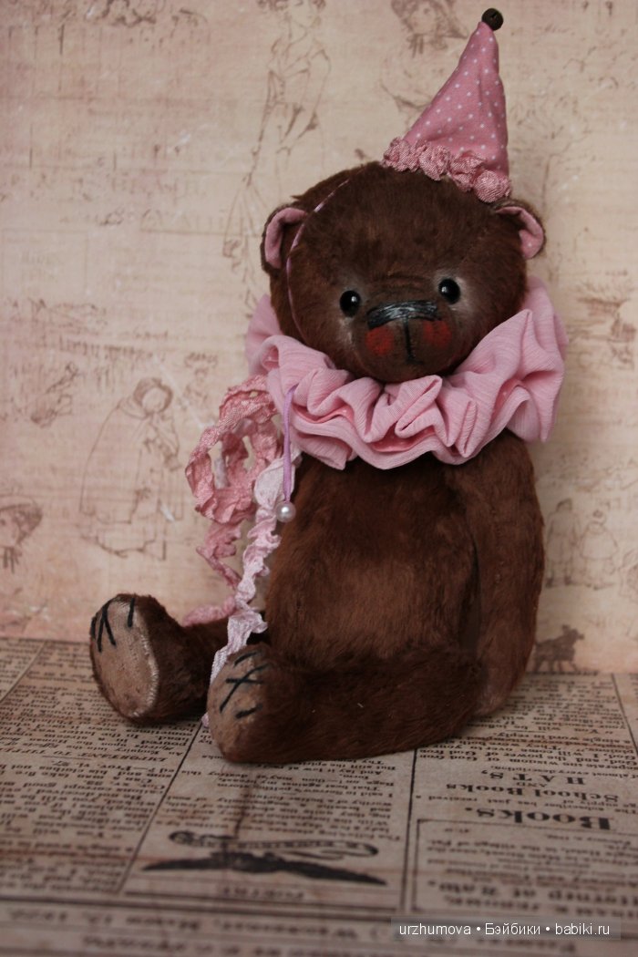 Шоколадный десерт... Игрушка ручной работы мишка тедди