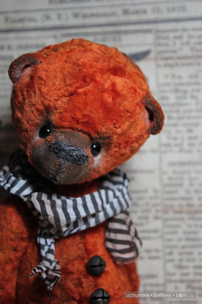 Мишка тедди Мандарин... Изготовление авторских игрушек своими руками (фото 3)