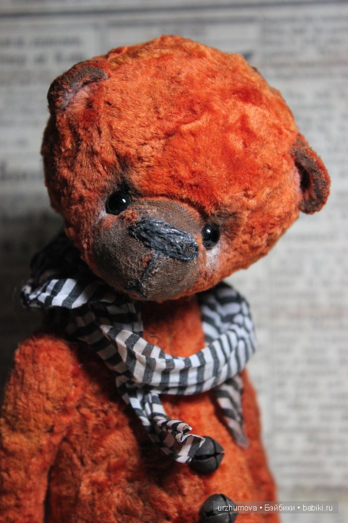 Мишка тедди Мандарин... Изготовление авторских игрушек своими руками (фото 5)
