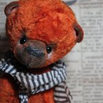 Мишка тедди Мандарин... Изготовление авторских игрушек своими руками