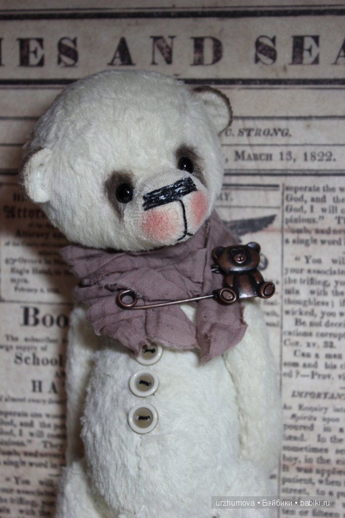 Ванильный мишка тедди — Авторские мишки Тедди и друзья: фото (фото 3)