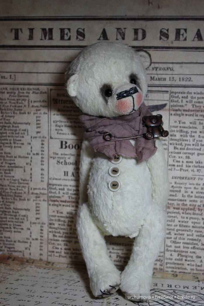 Ванильный мишка тедди — Авторские мишки Тедди и друзья: фото (фото 4)