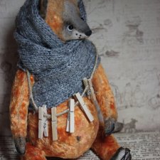 Зимние постирушки, игрушка ручной работы