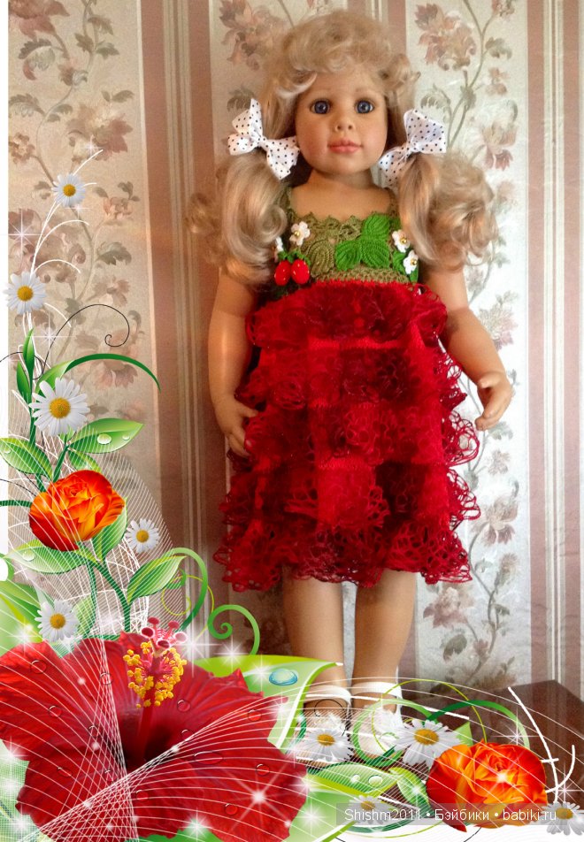 "Клубничка" — Одежда и обувь для кукол своими руками: фото (фото 4)