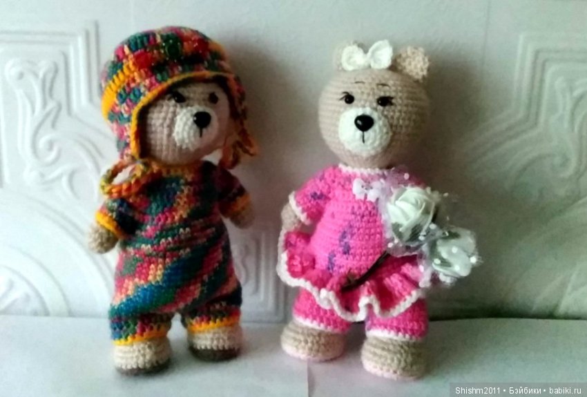 Мишутки — Вязаные игрушки и амигуруми: крючком (фото 4)