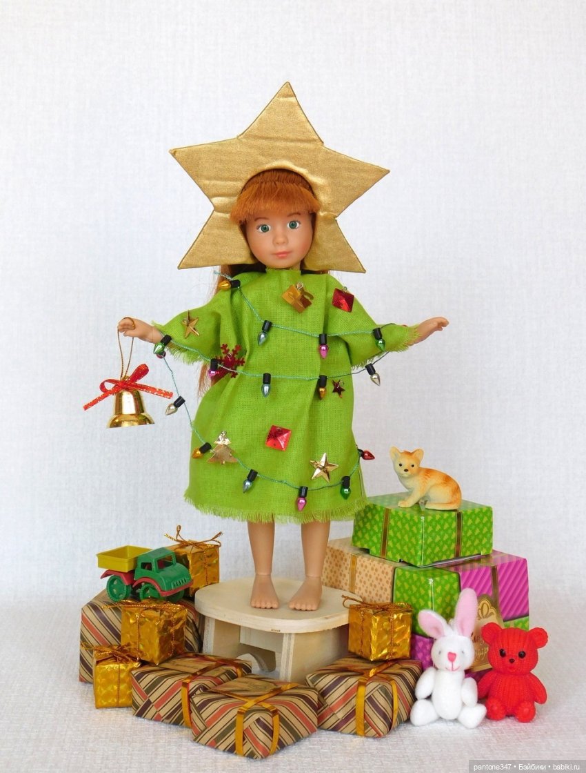Новогодние открытки с участием кукол из моей коллекции
