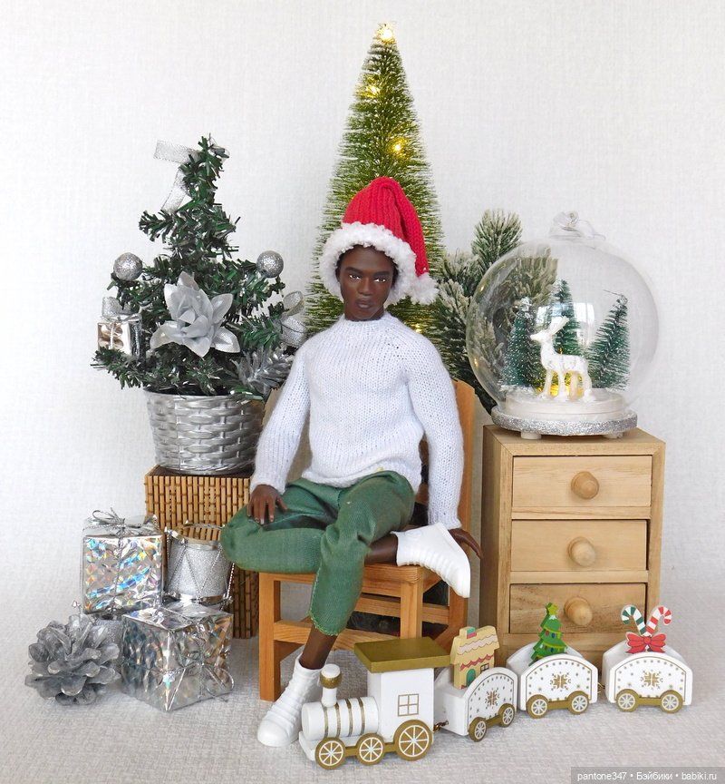 Новогодние открытки с участием кукол из моей коллекции (фото 9)