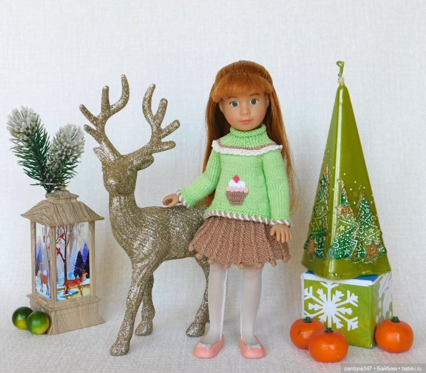 Новогодние открытки с участием кукол из моей коллекции