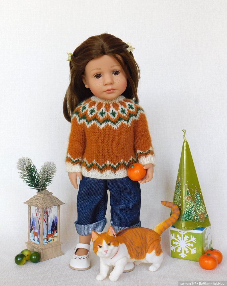 Новогодние открытки с участием кукол из моей коллекции