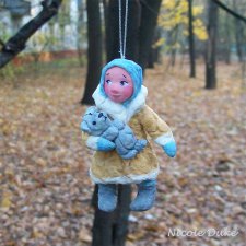 Мои новые ватные ёлочные игрушки