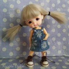 Джинсовый сарафан для Pukifee, latiyellow, Sto Doll
