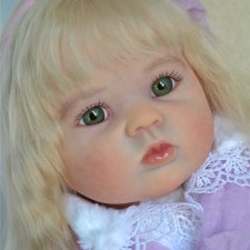 Нежная зеленоглазка Викуля из молда Gudles by Donna Rubert