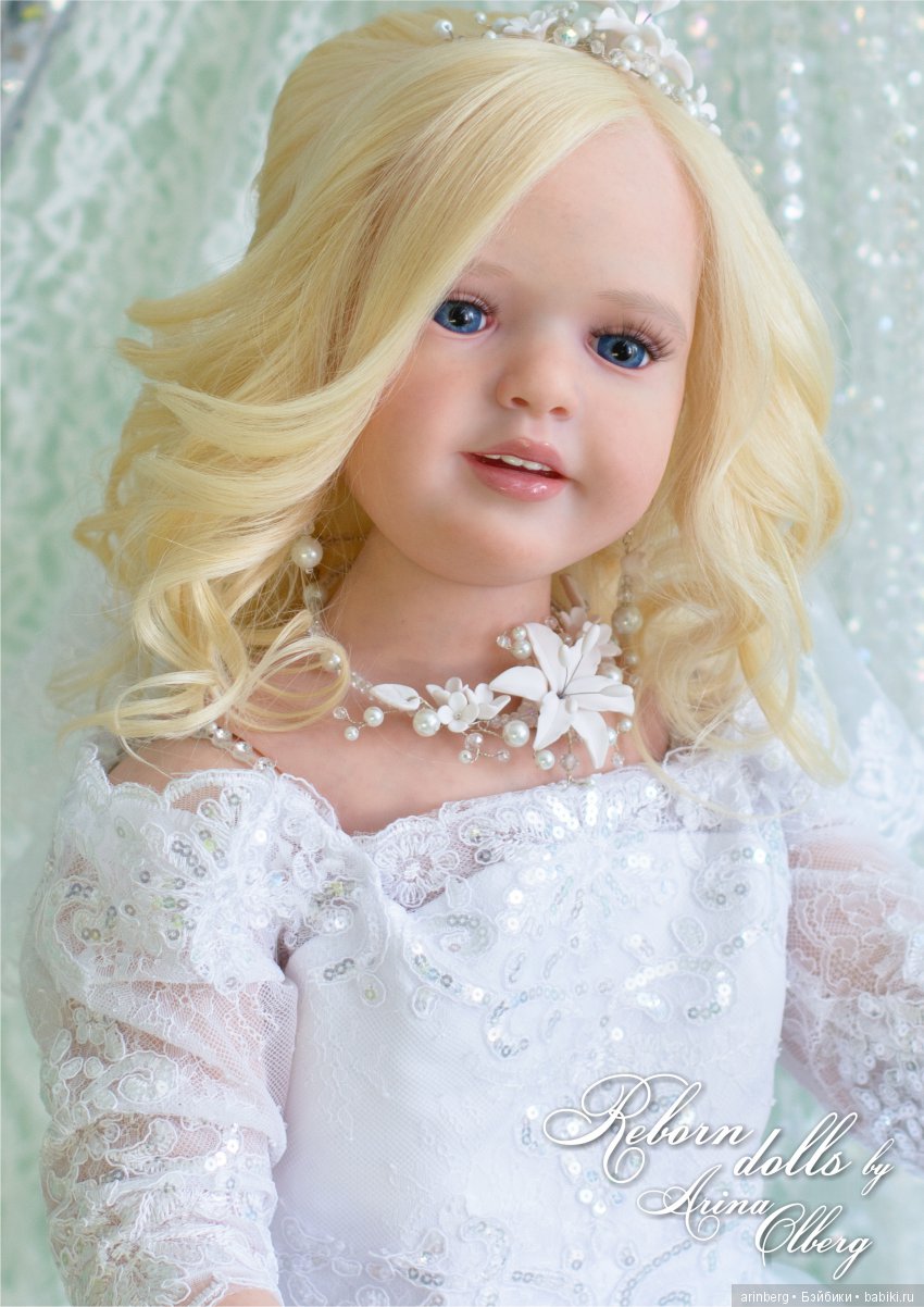 Кукла реборн Любава. Девочка-весна в образе невесты, молд Nicole by Natali Blick