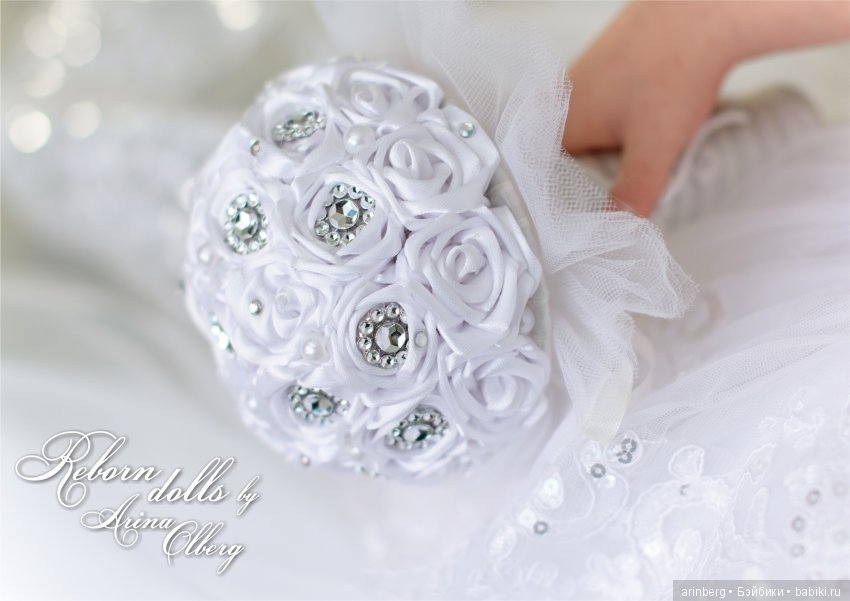 Кукла реборн Любава. Девочка-весна в образе невесты, молд Nicole by Natali Blick