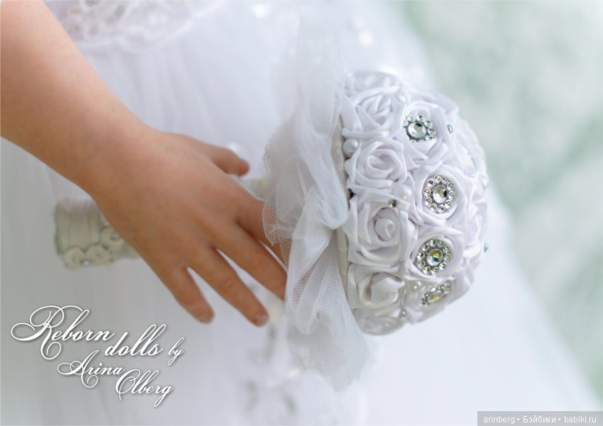 Кукла реборн Любава. Девочка-весна в образе невесты, молд Nicole by Natali Blick