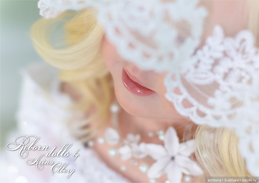 Кукла реборн Любава. Девочка-весна в образе невесты, молд Nicole by Natali Blick