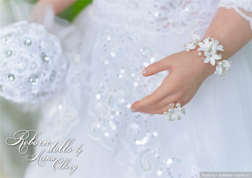 Кукла реборн Любава. Девочка-весна в образе невесты, молд Nicole by Natali Blick