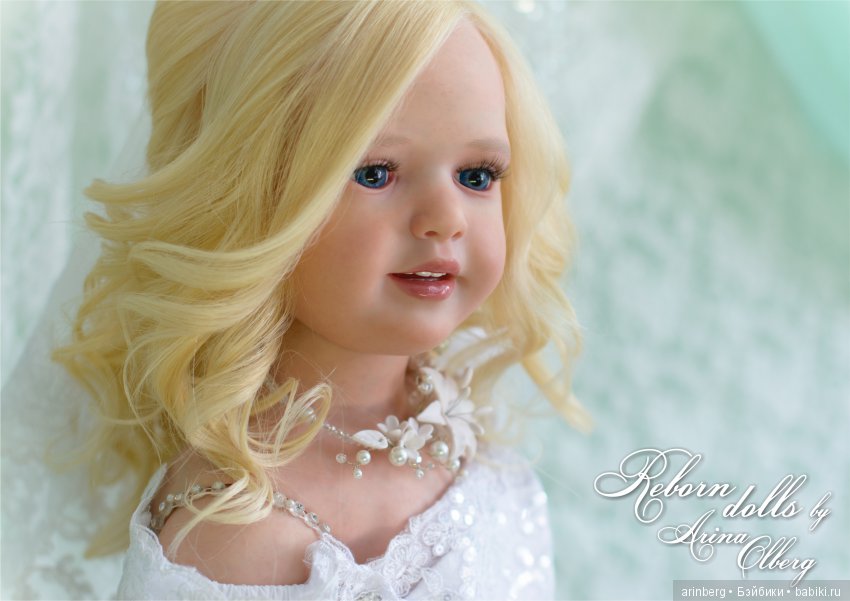 Кукла реборн Любава. Девочка-весна в образе невесты, молд Nicole by Natali Blick
