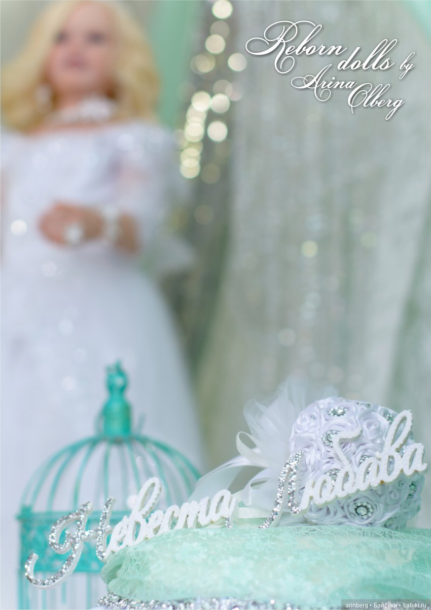 Кукла реборн Любава. Девочка-весна в образе невесты, молд Nicole by Natali Blick