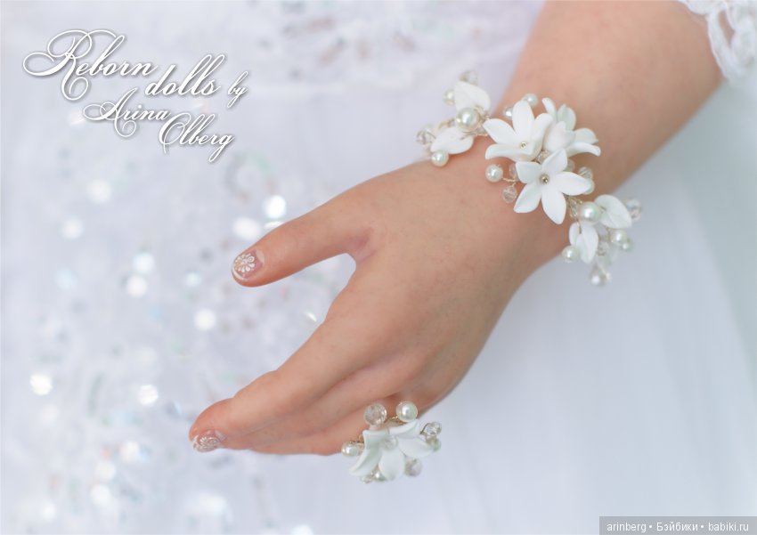 Кукла реборн Любава. Девочка-весна в образе невесты, молд Nicole by Natali Blick