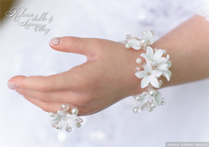 Кукла реборн Любава. Девочка-весна в образе невесты, молд Nicole by Natali Blick