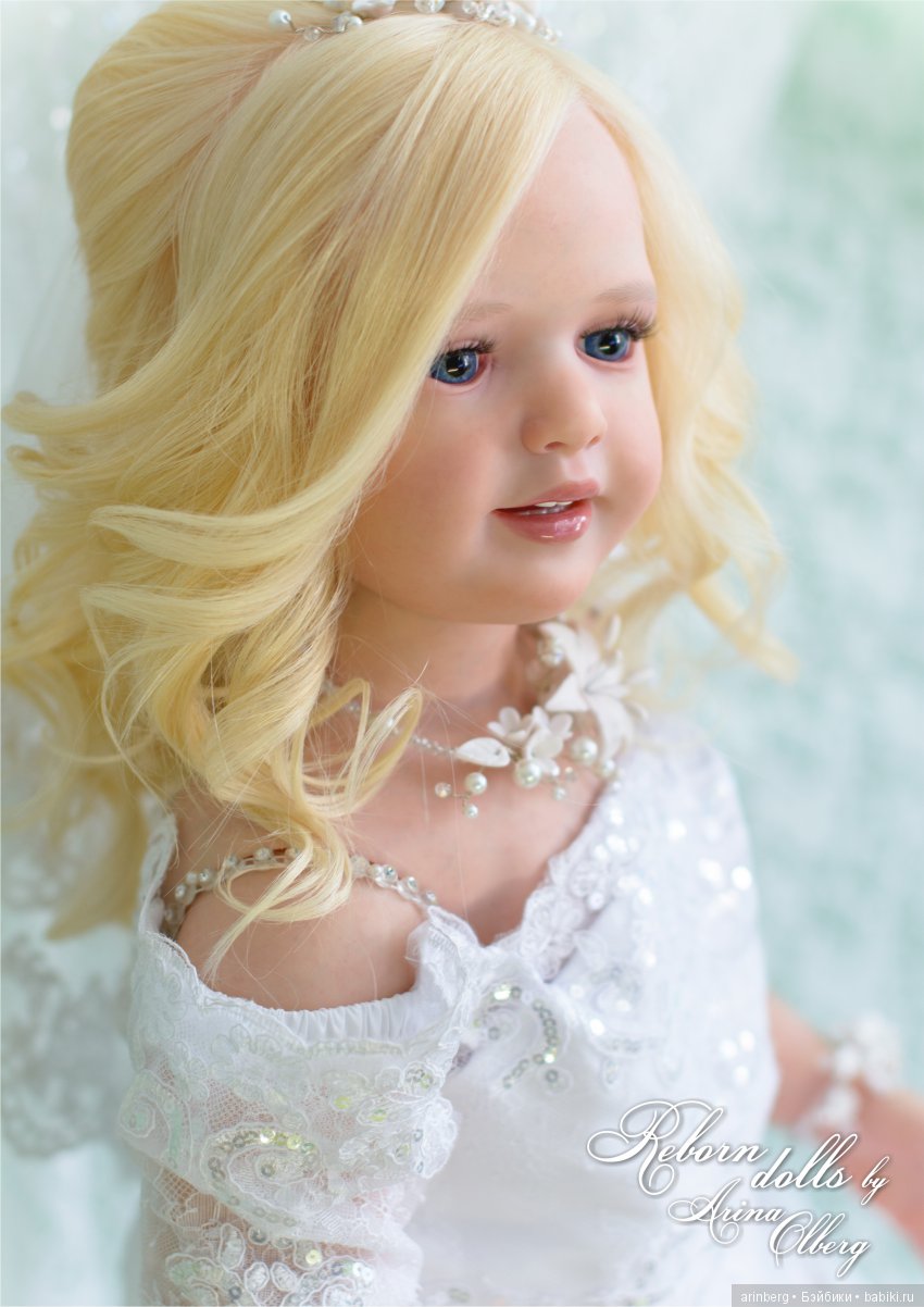 Кукла реборн Любава. Девочка-весна в образе невесты, молд Nicole by Natali Blick