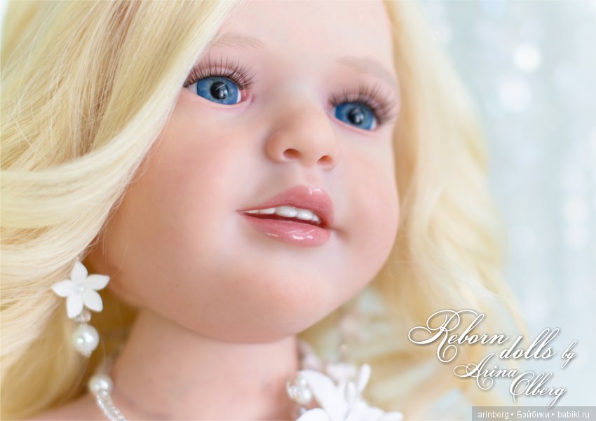 Кукла реборн Любава. Девочка-весна в образе невесты, молд Nicole by Natali Blick