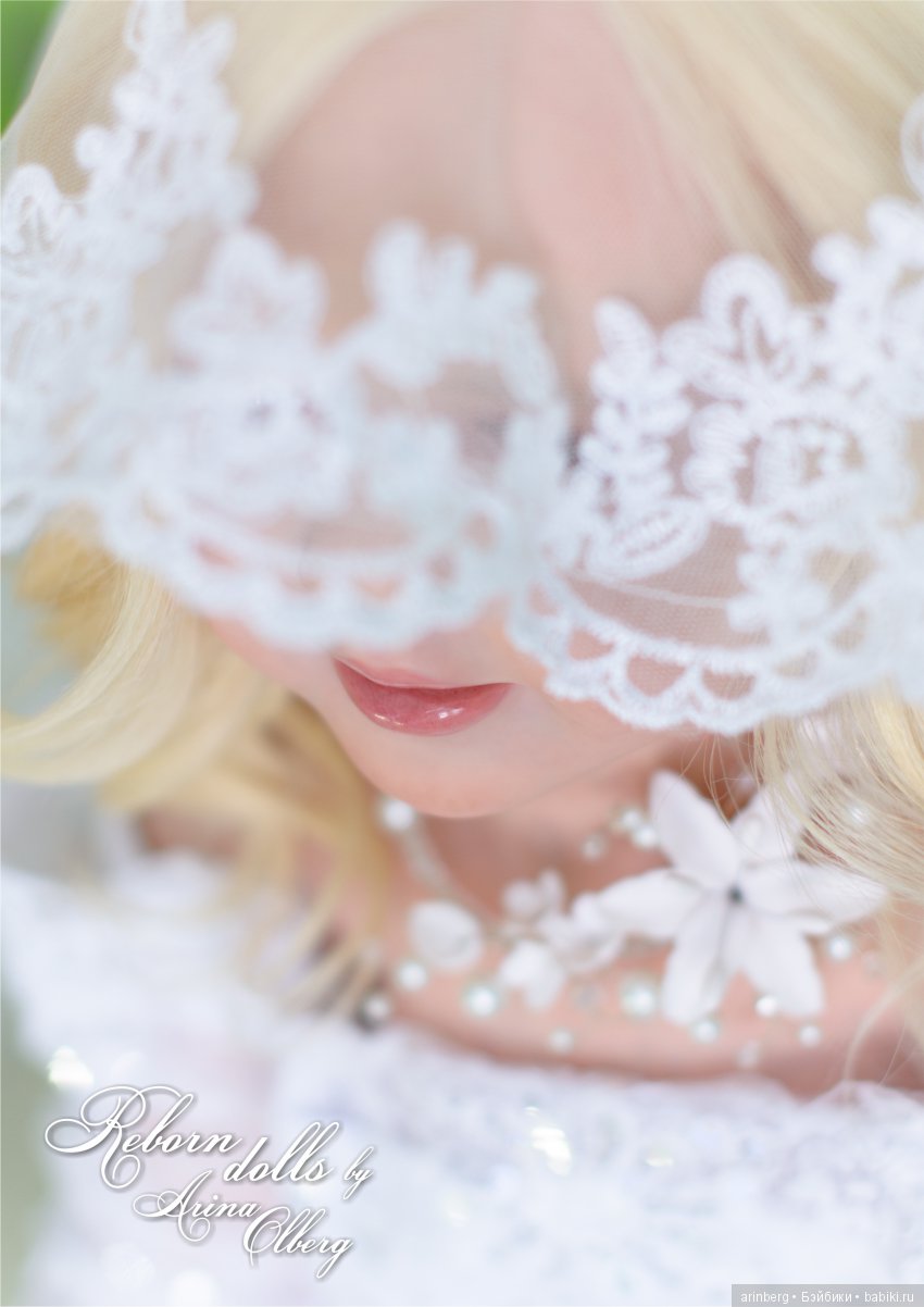 Кукла реборн Любава. Девочка-весна в образе невесты, молд Nicole by Natali Blick