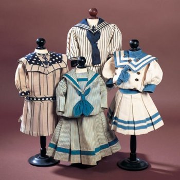 Идеи для пошива одежды,антикварных кукол,часть третья.