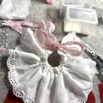 Шью воротничок и чепчик в антикварном стиле 🧵