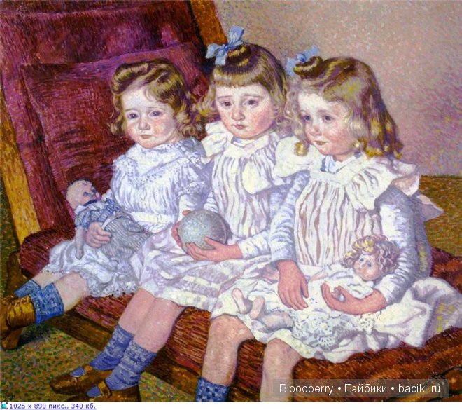 Девочка с куклой. Авторская кукла Lynne and Michael Roche. Marigold Winter, Bonnie baby pink