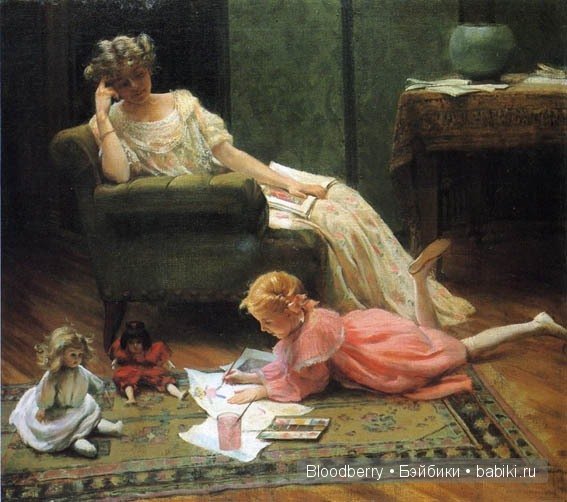 Девочка с куклой. Авторская кукла Lynne and Michael Roche. Marigold Winter, Bonnie baby pink