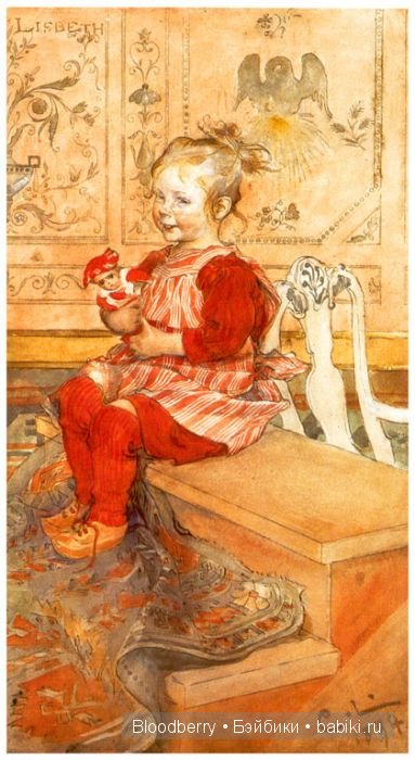 Девочка с куклой. Авторская кукла Lynne and Michael Roche. Marigold Winter, Bonnie baby pink