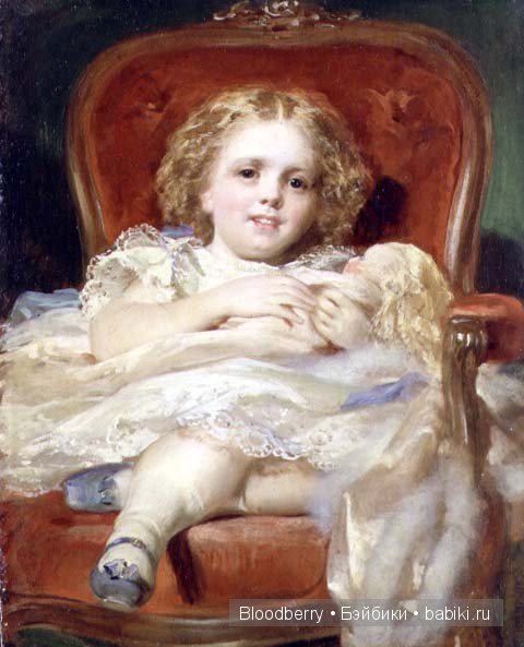 Девочка с куклой. Авторская кукла Lynne and Michael Roche. Marigold Winter, Bonnie baby pink