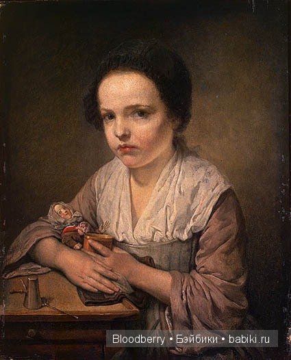 Девочка с куклой. Авторская кукла Lynne and Michael Roche. Marigold Winter, Bonnie baby pink