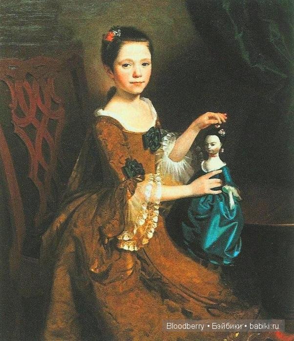 Девочка с куклой. Авторская кукла Lynne and Michael Roche. Marigold Winter, Bonnie baby pink