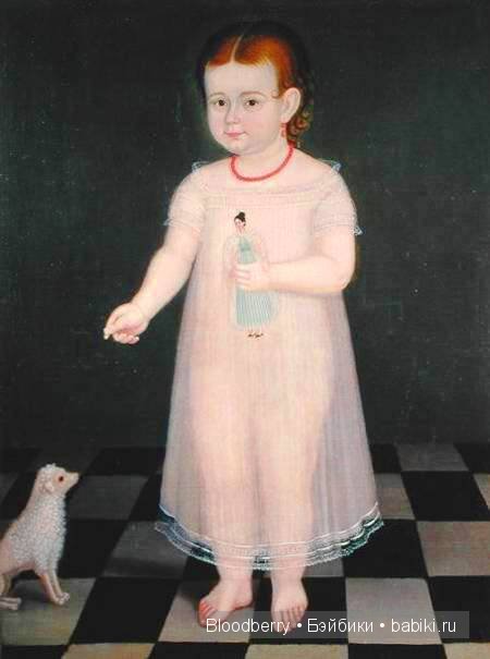 Девочка с куклой. Авторская кукла Lynne and Michael Roche. Marigold Winter, Bonnie baby pink