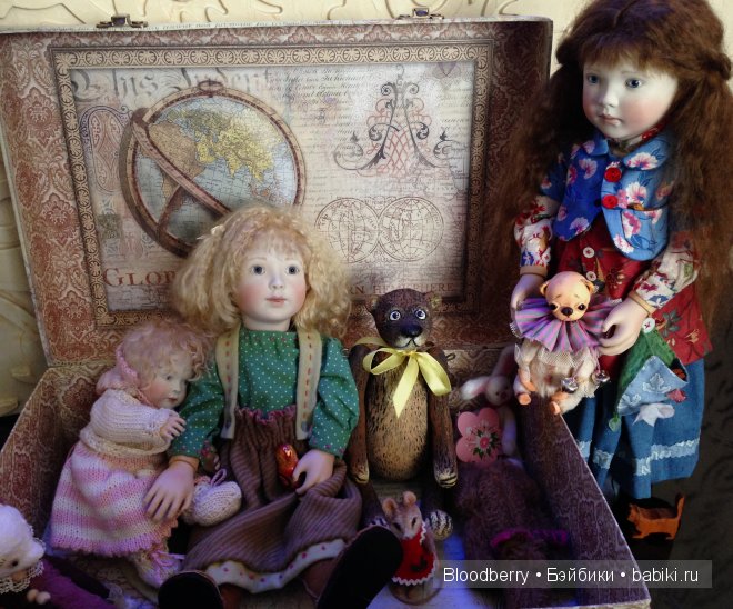 В старом большом чемодане… - мои Bella, Marigold, Bonnie baby pink и другие малышки от Lynne and Michael Roche