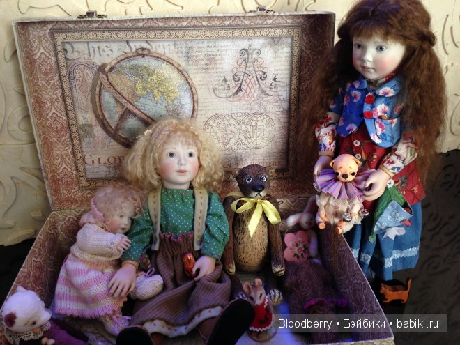 В старом большом чемодане… - мои Bella, Marigold, Bonnie baby pink и другие малышки от Lynne and Michael Roche