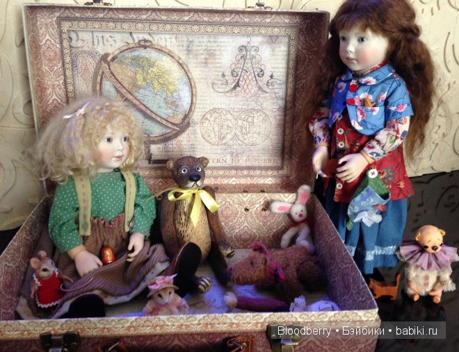 В старом большом чемодане… - мои Bella, Marigold, Bonnie baby pink и другие малышки от Lynne and Michael Roche