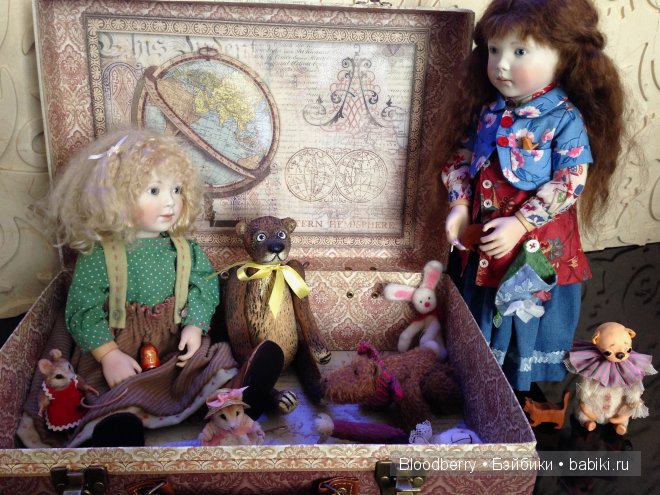 В старом большом чемодане… - мои Bella, Marigold, Bonnie baby pink и другие малышки от Lynne and Michael Roche