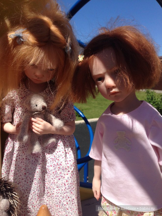 Встреча на прогулке. Трогательные малыши Laurence Ruet