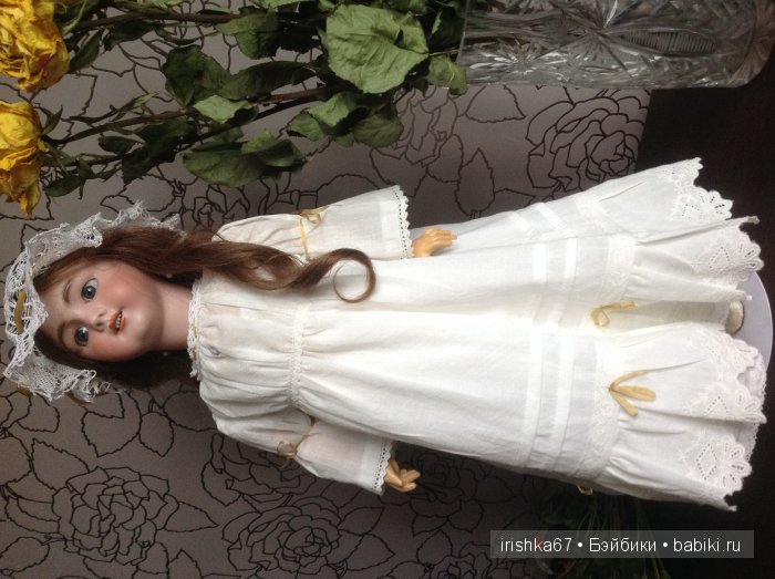 Новые платья для антикварных кукол, реплик