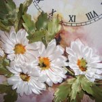 Опять ромашки и часы